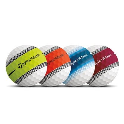 Taylormade Tour Response Multicolour Stripe Golf Balls - 12 Balls Included