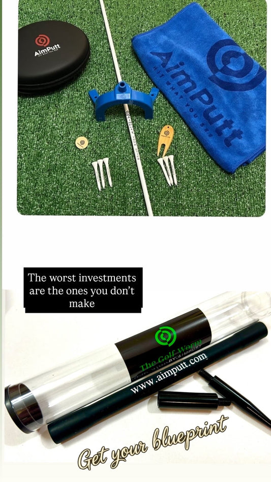 Xmas Bundle Aimputt Trainer and The Golf Worm package.