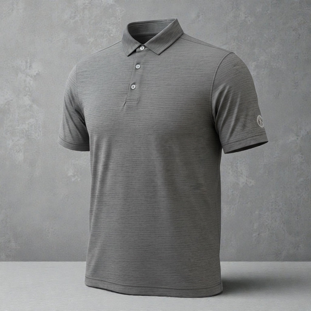 Aether Tech Charcoal Men's Golf Polo Shirt