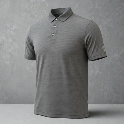 Aether Tech Charcoal Men's Golf Polo Shirt
