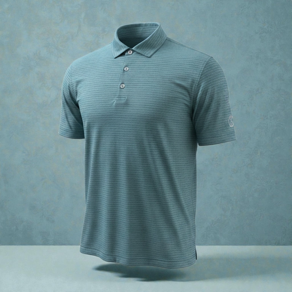 Aether Tech Forest Green Men's Golf Polo Shirt
