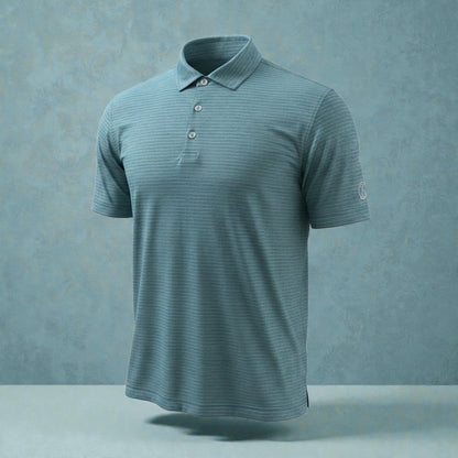 Aether Tech Forest Green Men's Golf Polo Shirt
