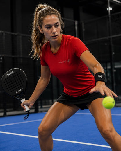 PADEL APEX - Womens Performance Top - Fire Red