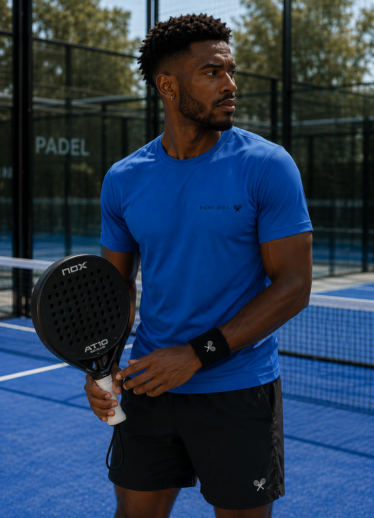 PADEL APEX - Mens Performance T-Shirt - Sapphire Blue