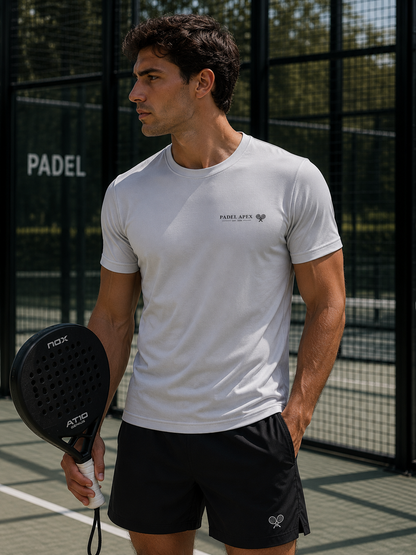 PADEL APEX - Mens Performance T-Shirt - Cool White