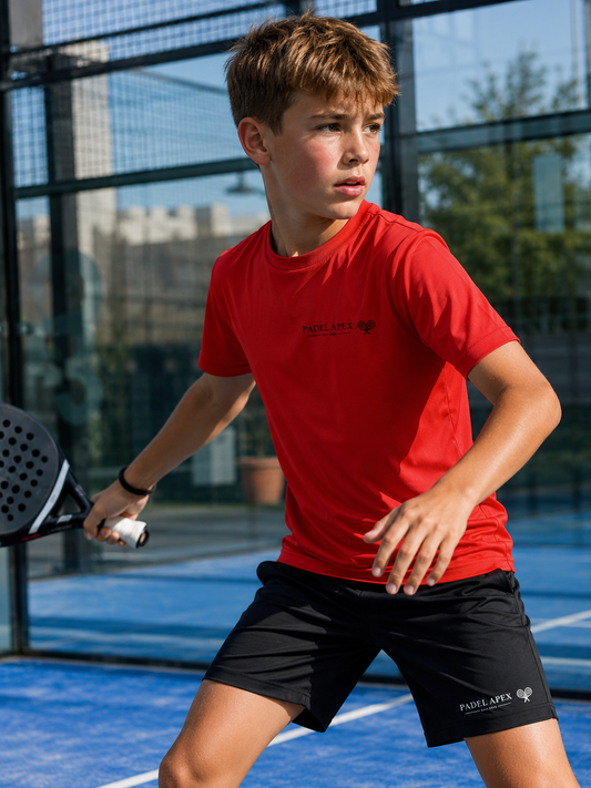 PADEL APEX - Kids T-Shirt - Fire Red