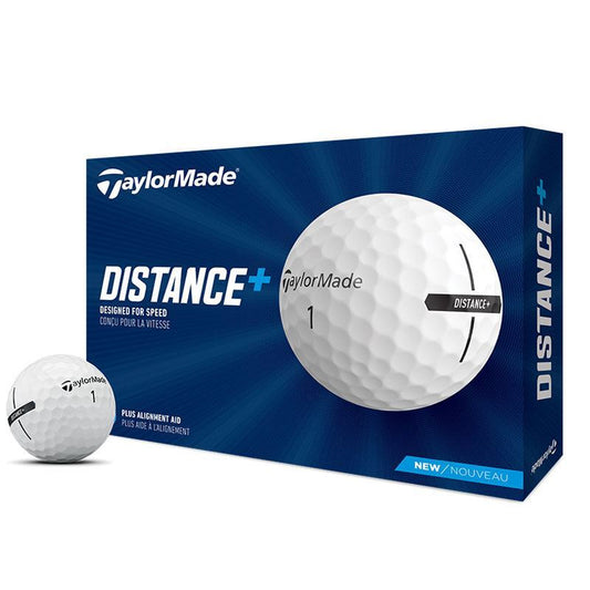 Taylormade Distance+ 12 White Golf Balls - Designed For Speed!