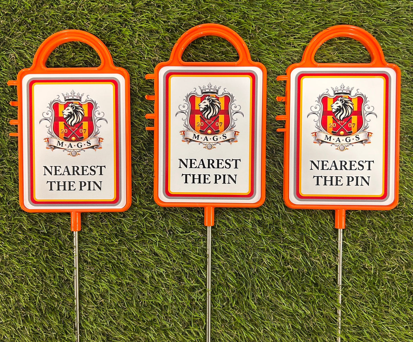 Custom Golf Course Signs – Personalised Tournament Marker Set