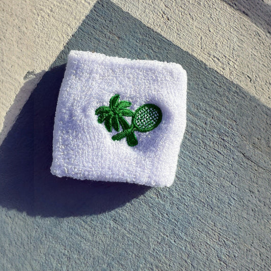 UNISEX COURT WRISTBANDS -WHITE