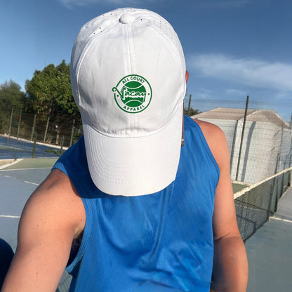 COURT PERFORMANCE CAP - WHITE/GREEN