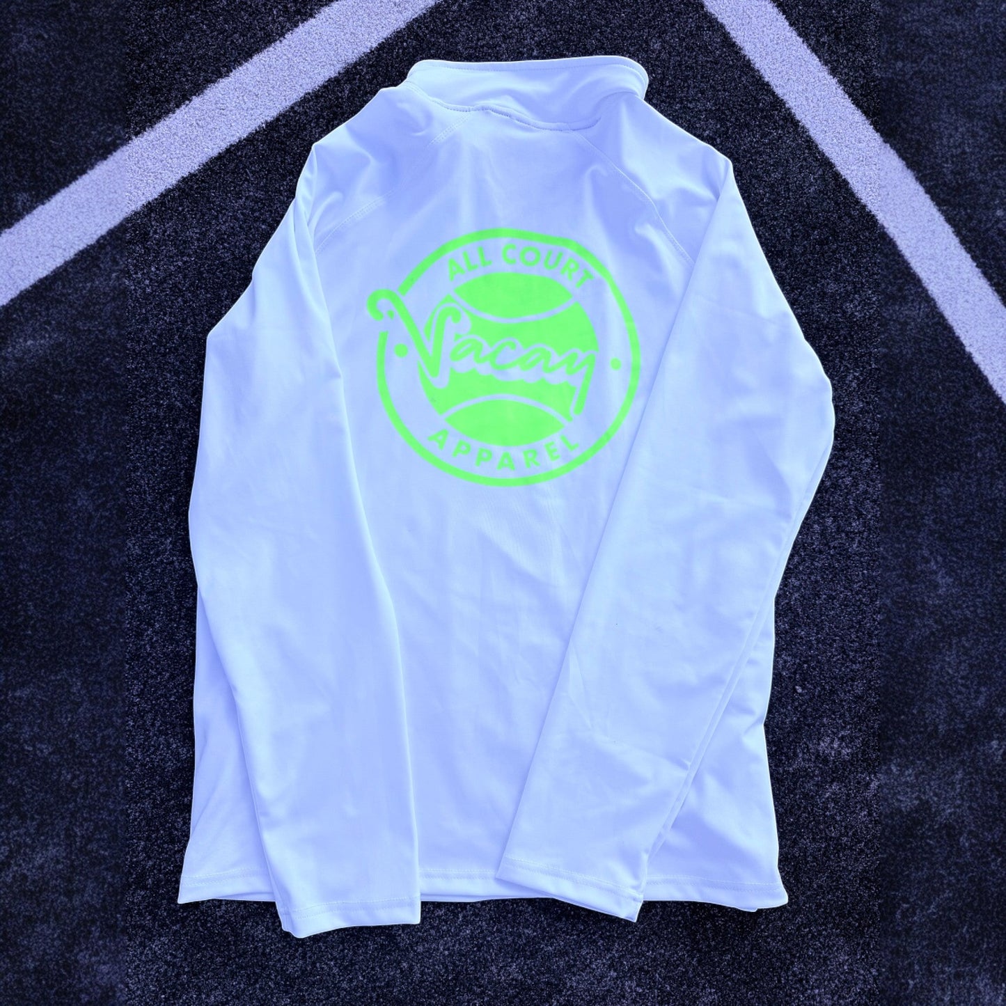 PERFORMANCE 1/4 ZIP ACE TOP - WHITE