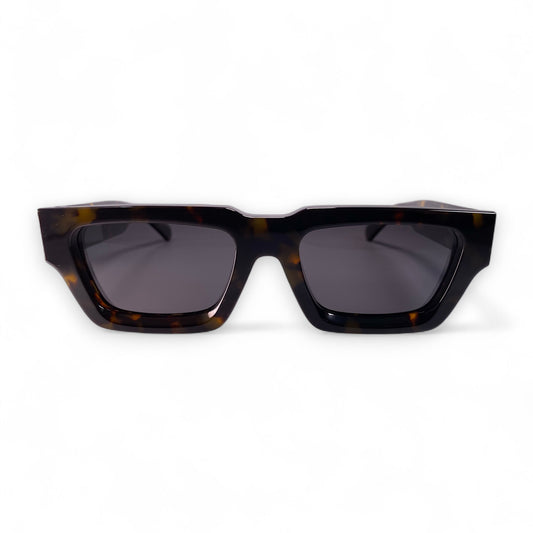 KLINT Bold Geometric Sunglasses, Dark Tortoise by TrueVivid Eyewear