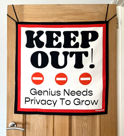 HANGUPZ 'Keep Out!' Large Fun Sign Kid's Bedroom Door Decoration Gift For Boys Girls