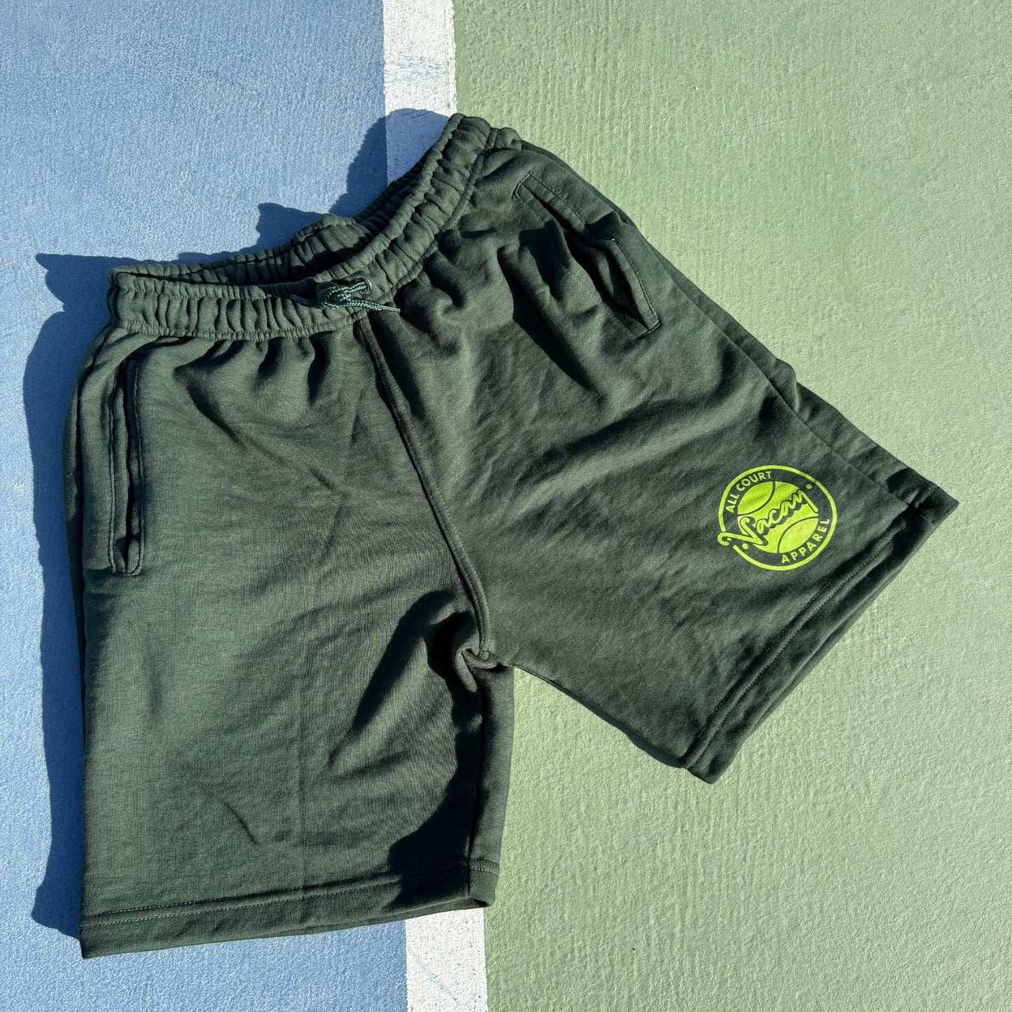 CHILLIN LEISURE SHORTS - TREK GREEN