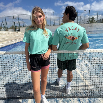 FRENCHY CLUB TENNIS T-SHIRT - UNISEX - MINT GREEN