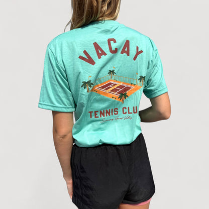 FRENCHY CLUB TENNIS T-SHIRT - UNISEX - MINT GREEN