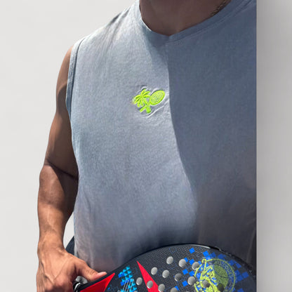 PERFORMANCE MEN'S TOP GUN TANK - STONE GREY