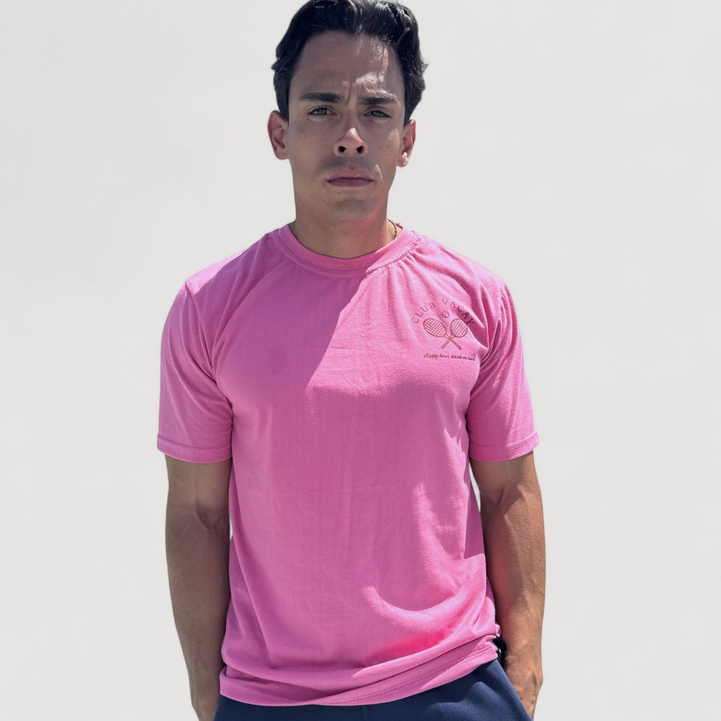 HAPPY HOUR TSHIRT - UNISEX - CRIMSON RED