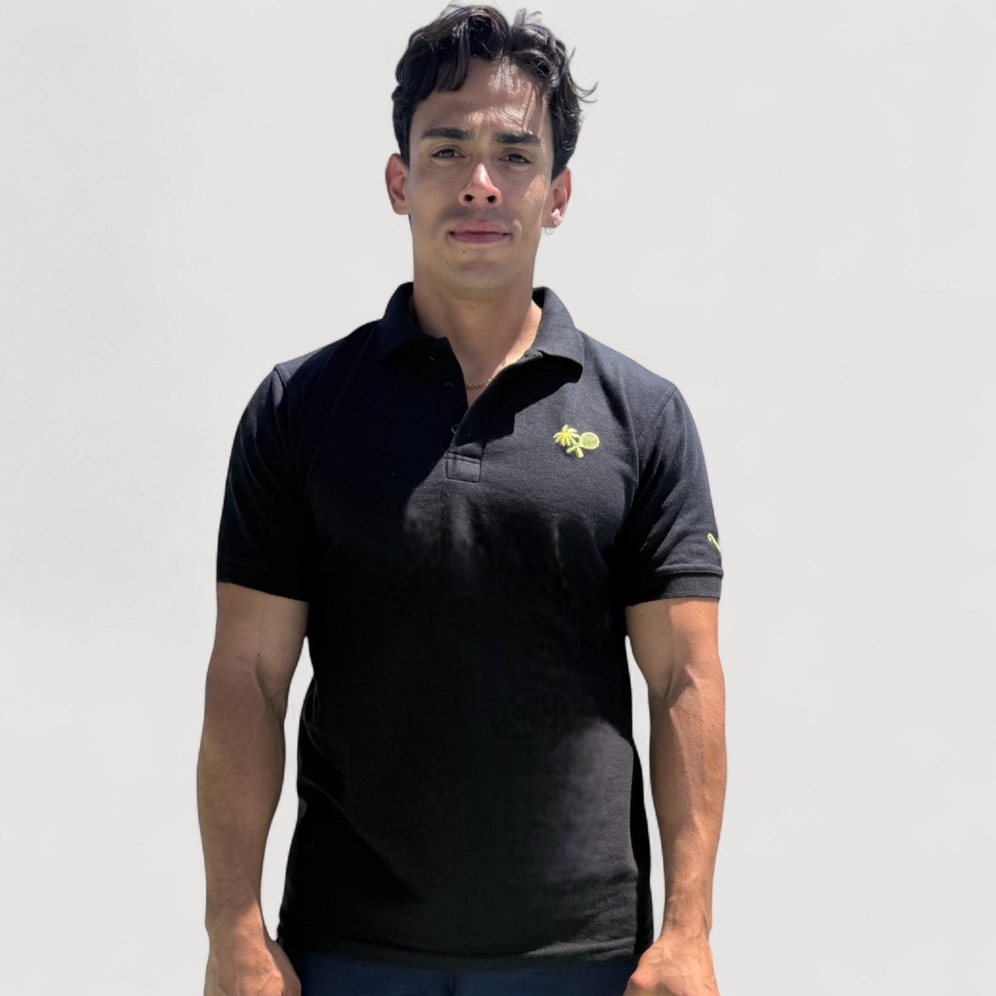 MIAMI MEN'S POLO SHIRT - BLACK