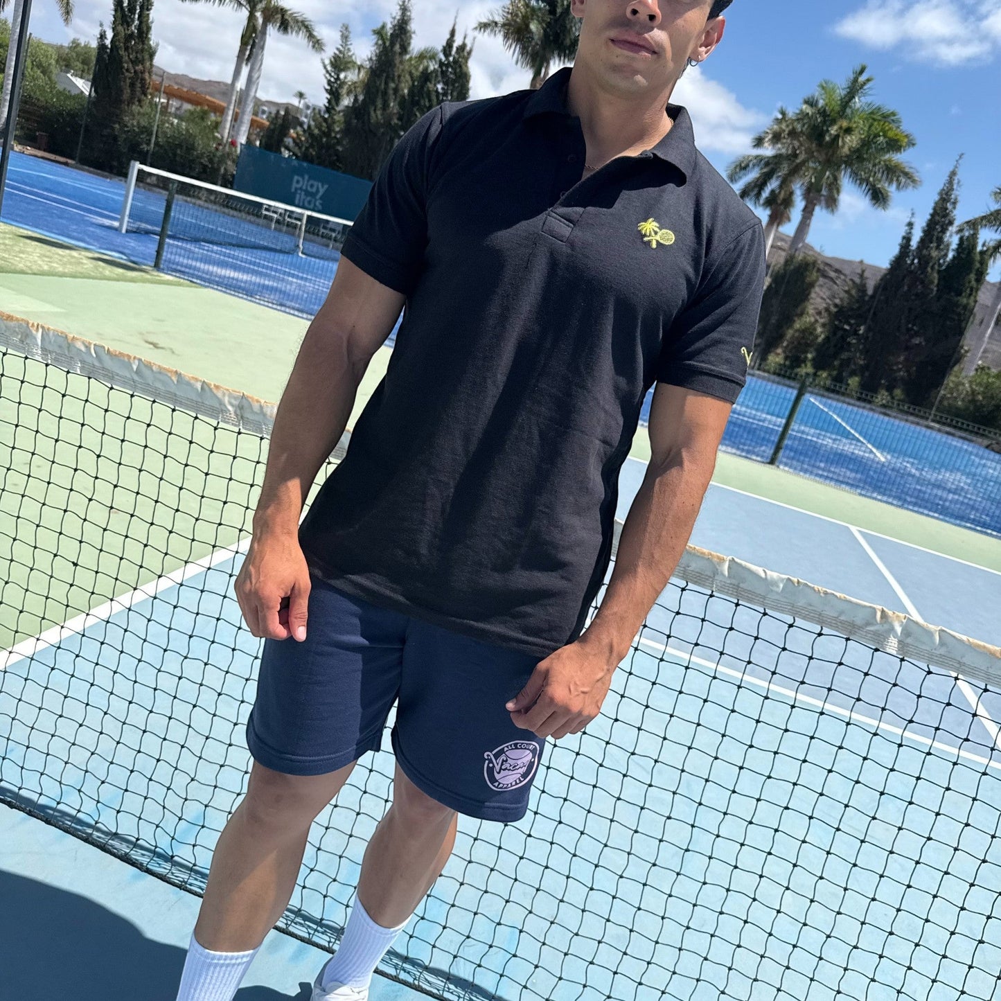 MIAMI MEN'S POLO SHIRT - BLACK