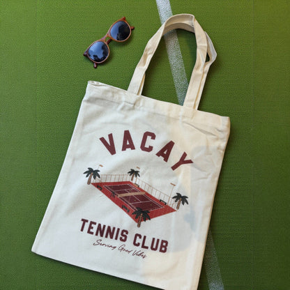 Vacay Tennis Club Tote Bag
