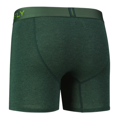 3-Pack: IKON Men's 6" Boxers - Green Marle