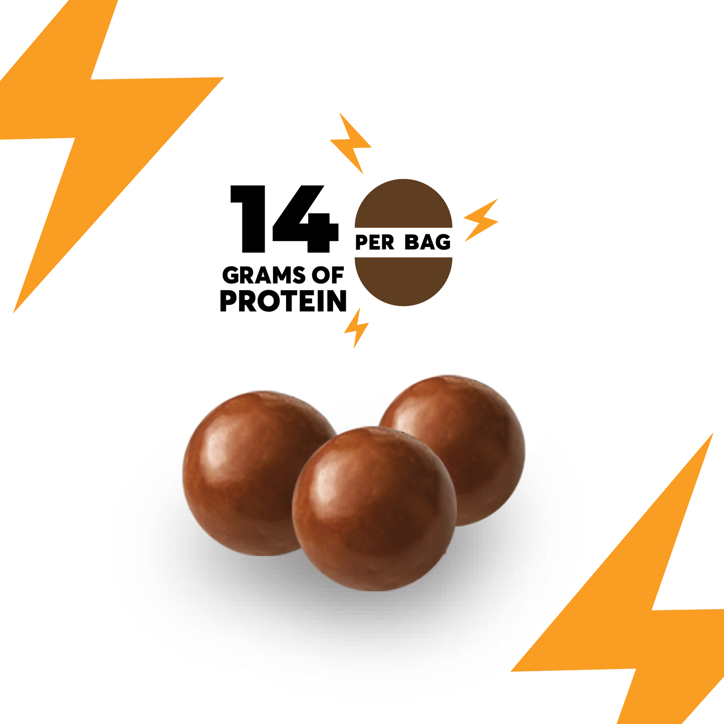 Milk Chocolate Crunchy Protein Balls (10 pack) Perfect for Golfers