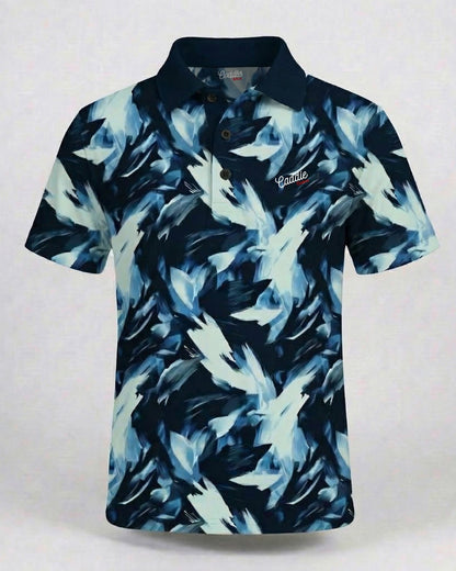 Youth Performance Golf Polo – Ocean Brush 4-Way Stretch