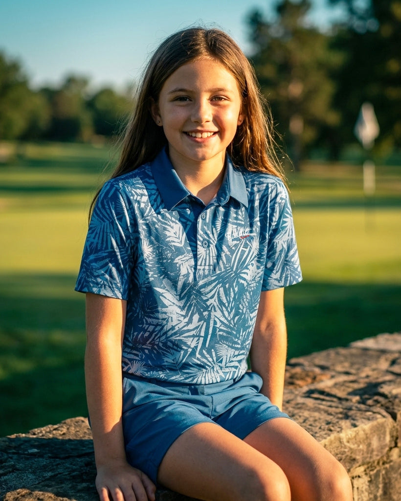 Kids Golf Polo – Stretch, Moisture-Wicking, Breathable Shirt