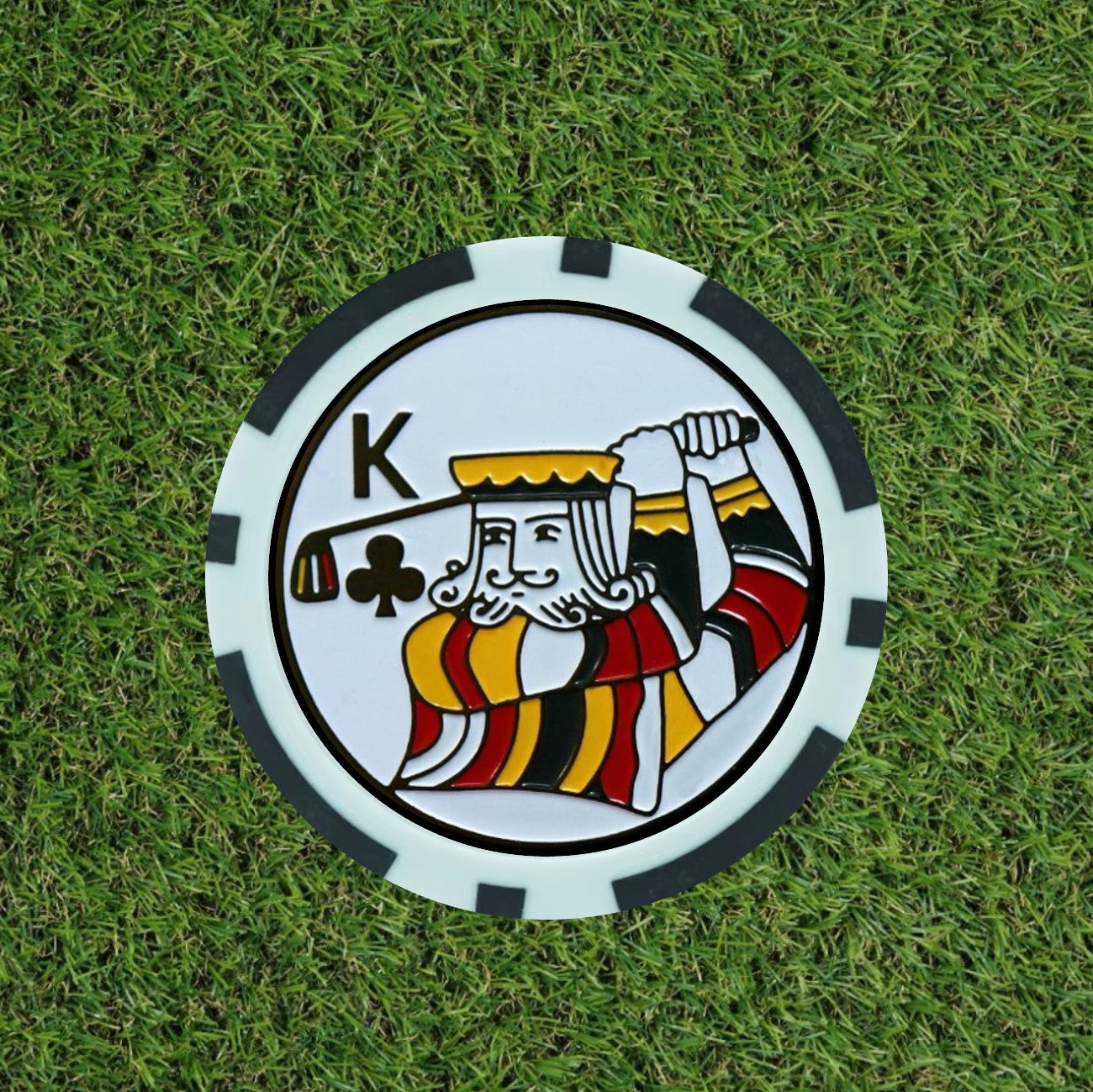 King And Queen of Clubs Poker Chips