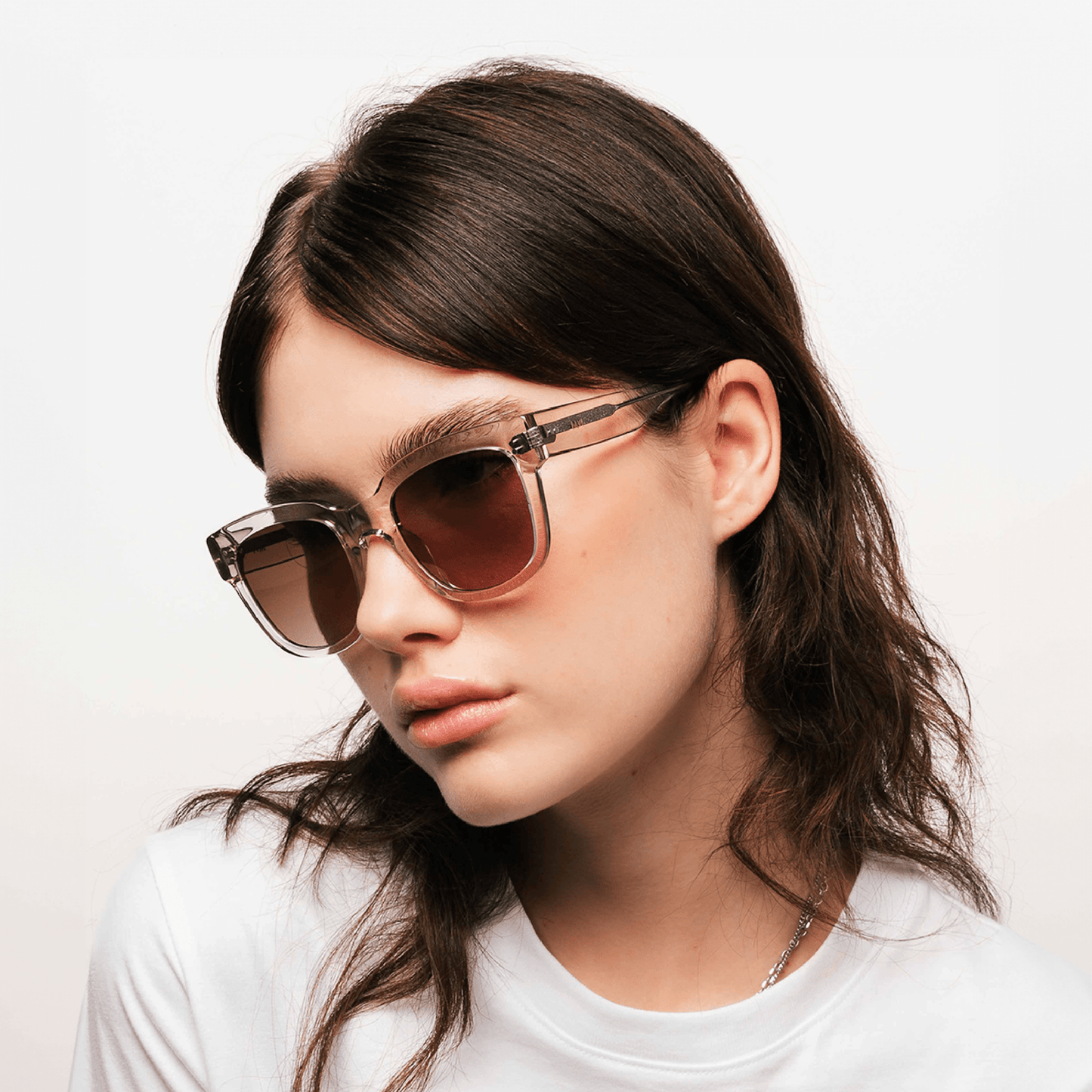 LIV Oversized Rose Brown Sunglasses by Messy Weekend