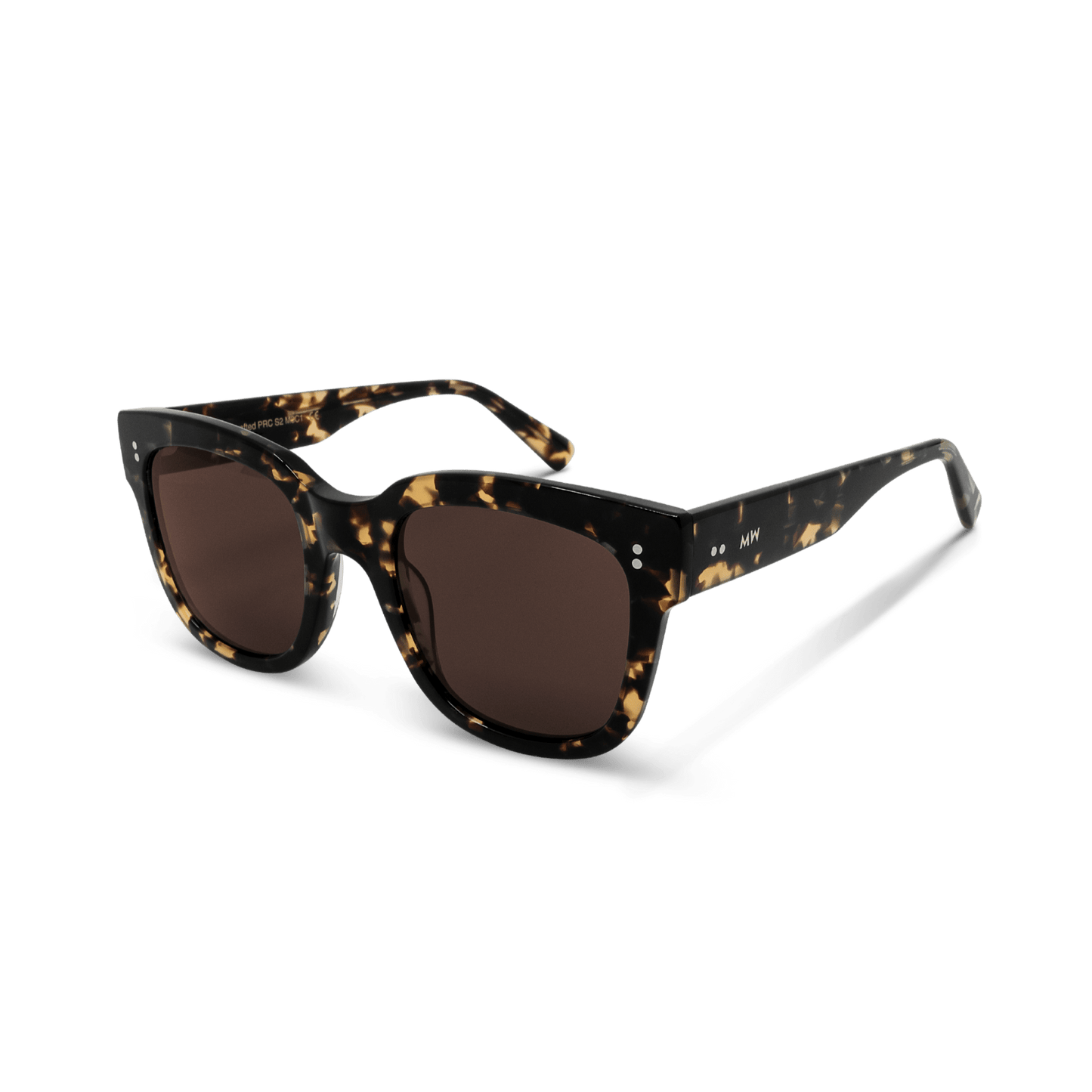 LIV Brown Tortoise Oversized Sunglasses by Messy Weekend