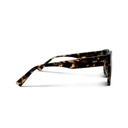 LIV Brown Tortoise Oversized Sunglasses by Messy Weekend