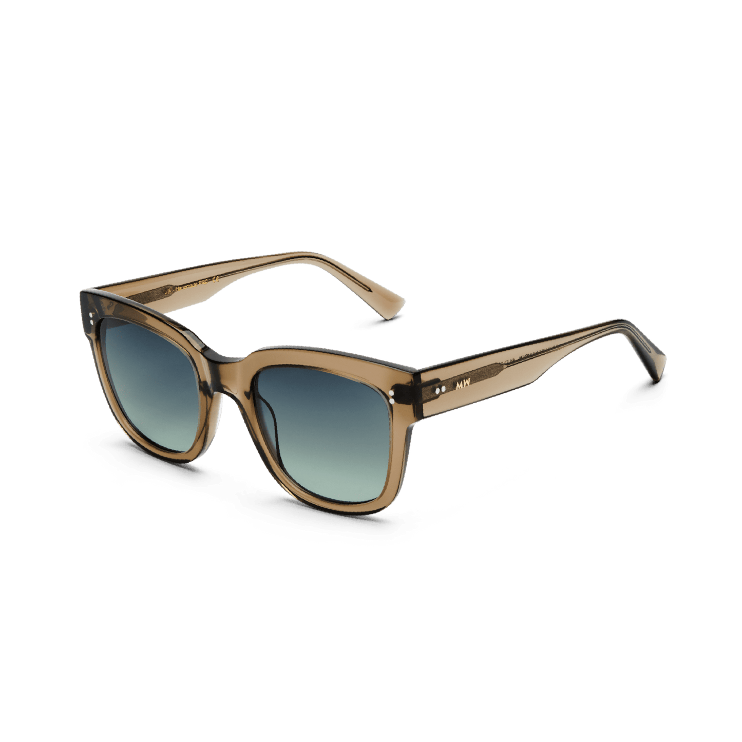 LIV Oversized Bottle Green Sunglasses by Messy Weekend