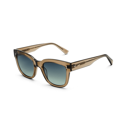 LIV Oversized Bottle Green Sunglasses by Messy Weekend