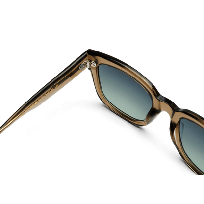 LIV Oversized Bottle Green Sunglasses by Messy Weekend