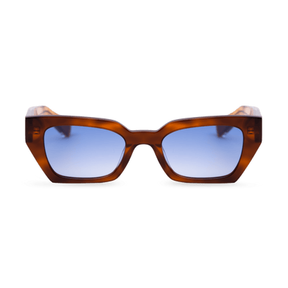 LUNA Bold Square Havana Tortoise Sunglasses by Messy Weekend