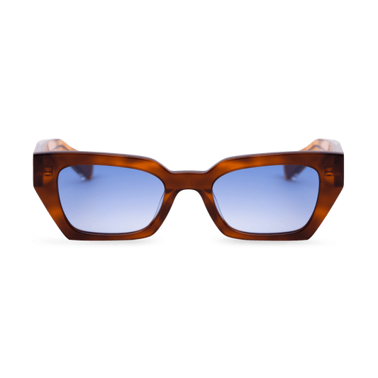 LUNA Bold Square Havana Tortoise Sunglasses by Messy Weekend