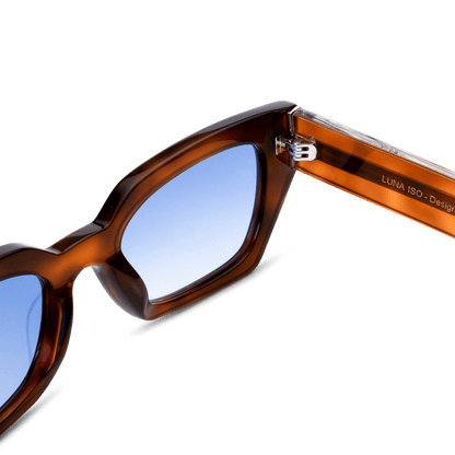 LUNA Bold Square Havana Tortoise Sunglasses by Messy Weekend