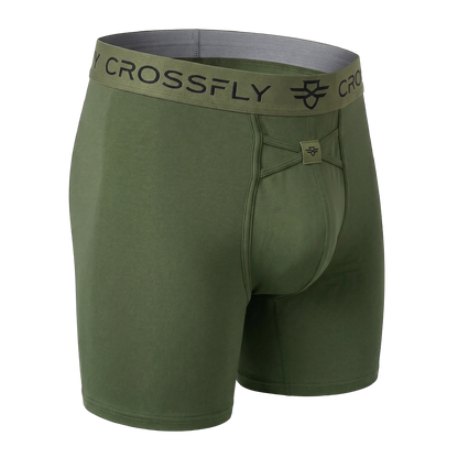 Lux Men's 7" Boxers - Olive/Black