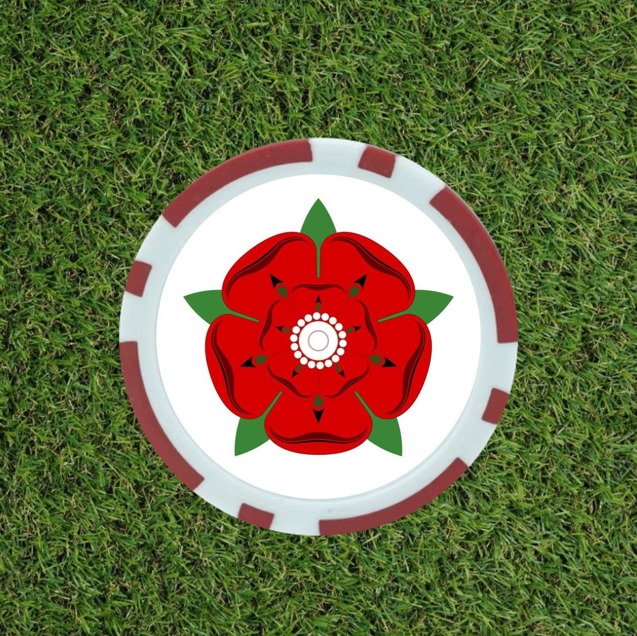 Lancashire Rose Poker Chip