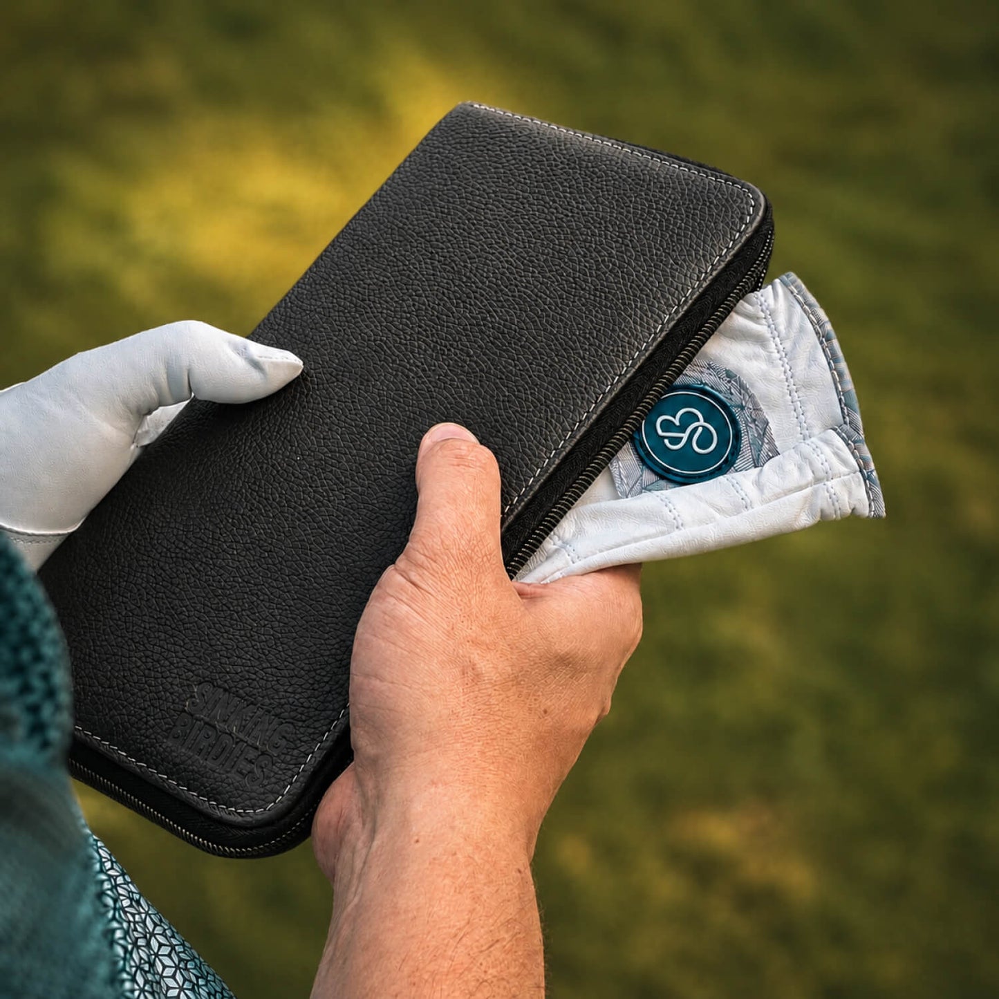 Leather Golf Glove Case