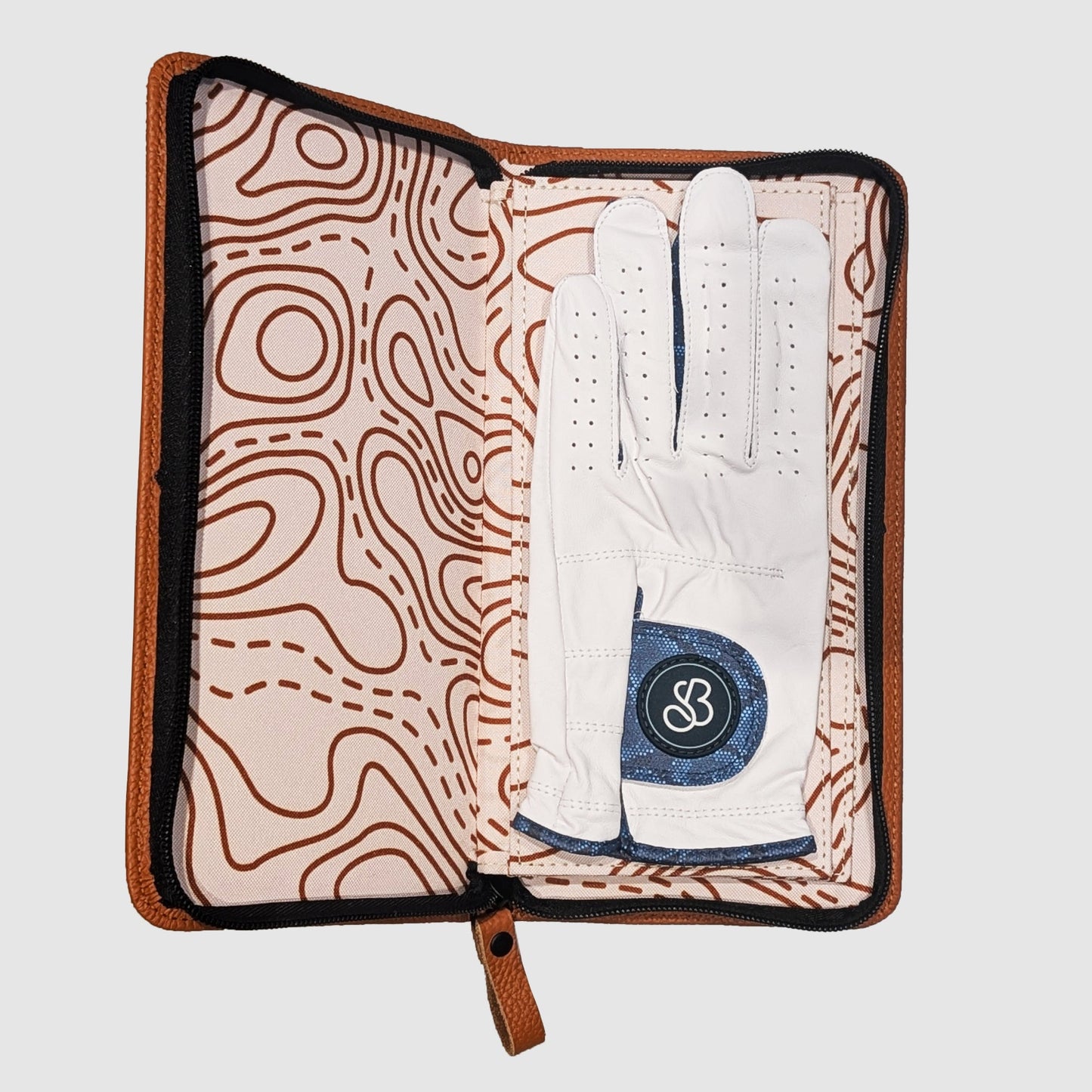 Leather golf glove case