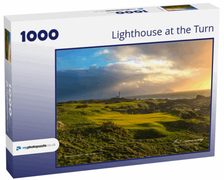 GOLF JIGSAW "LIGHTHOUSE AT THE TURN"