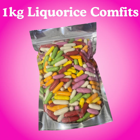 Liquorice Comfits 1kg Grab Bag