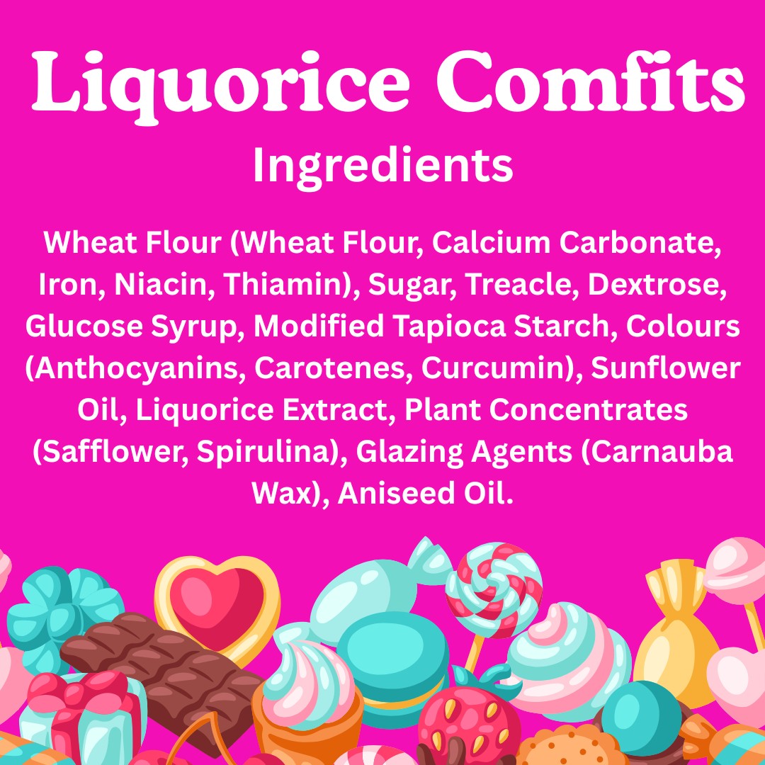 Liquorice Comfits 1kg Grab Bag