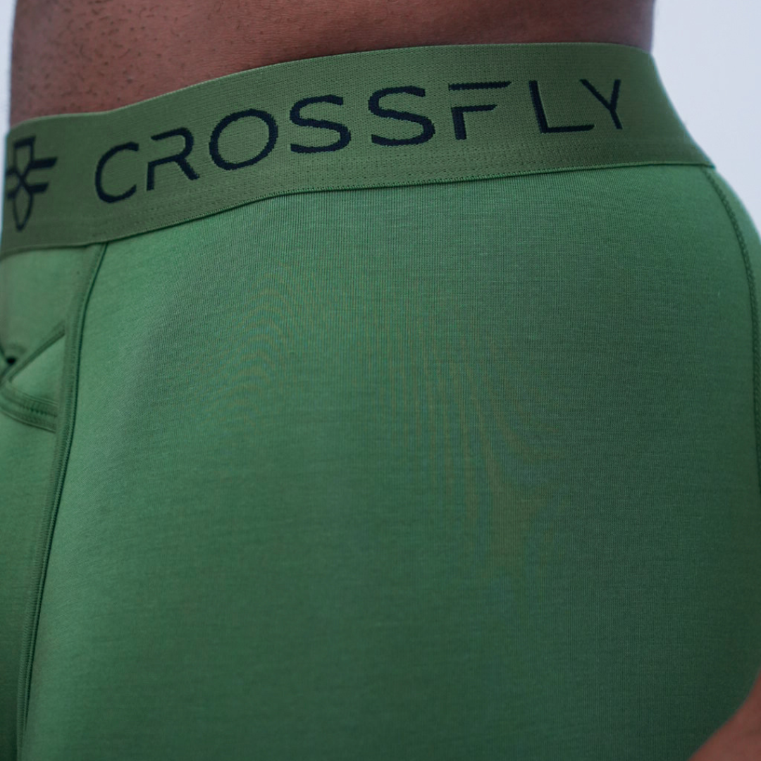 Lux Men's 4" Trunks - Olive/Black