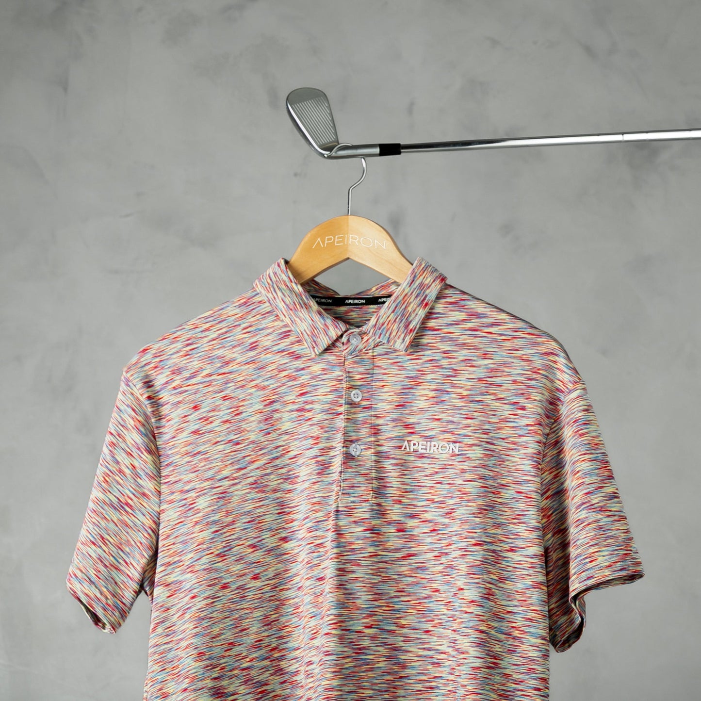 Space-Dye Red Polo