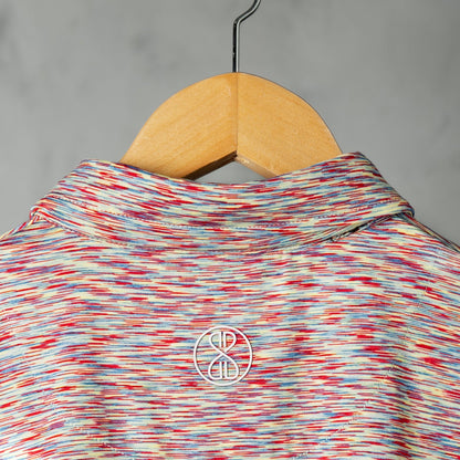 Space-Dye Red Polo