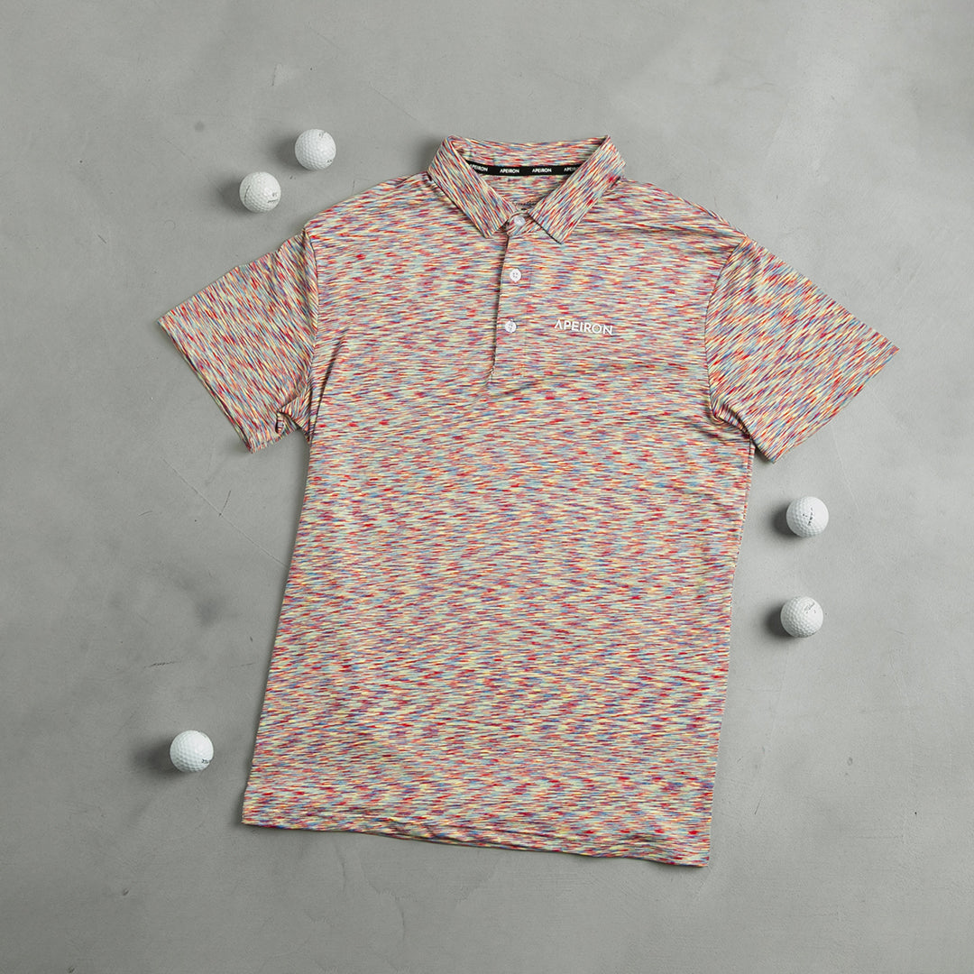 Space-Dye Red Polo